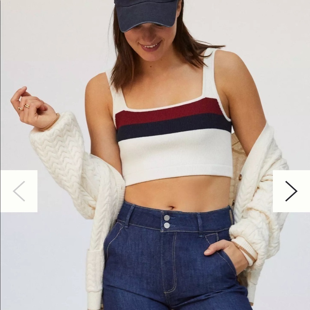NWT Anthropologie KULE Striped Sweater Tank